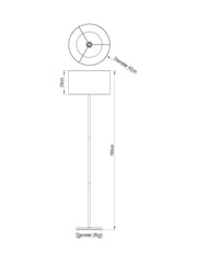 Grey Rico Tripod Floor Lamp - Image 8 of 8