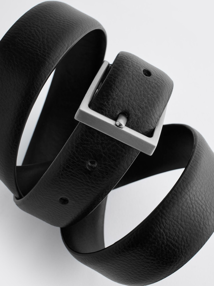 Black Formal Leather Belt - Image 5 of 5