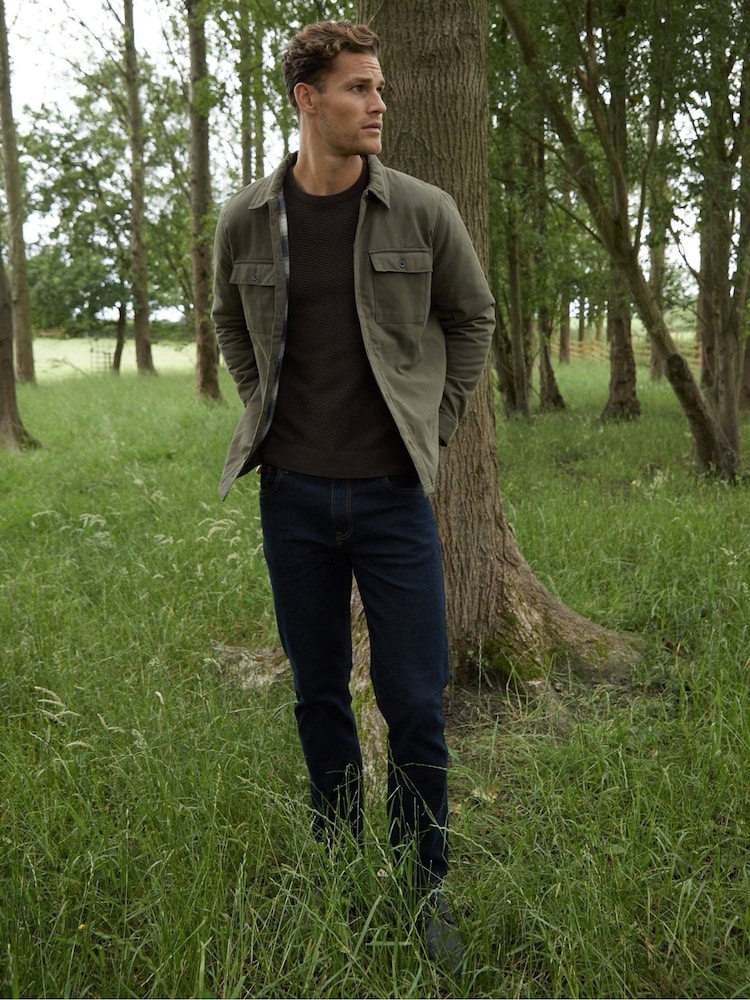 Threadbare Green Lightweight Shacket - Image 2 of 4