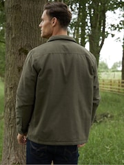 Threadbare Green Lightweight Shacket - Image 3 of 4