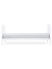 CuddleCo White Juliet Cot Bed With Mother&Baby First Gold Foam Mattress - Image 5 of 7