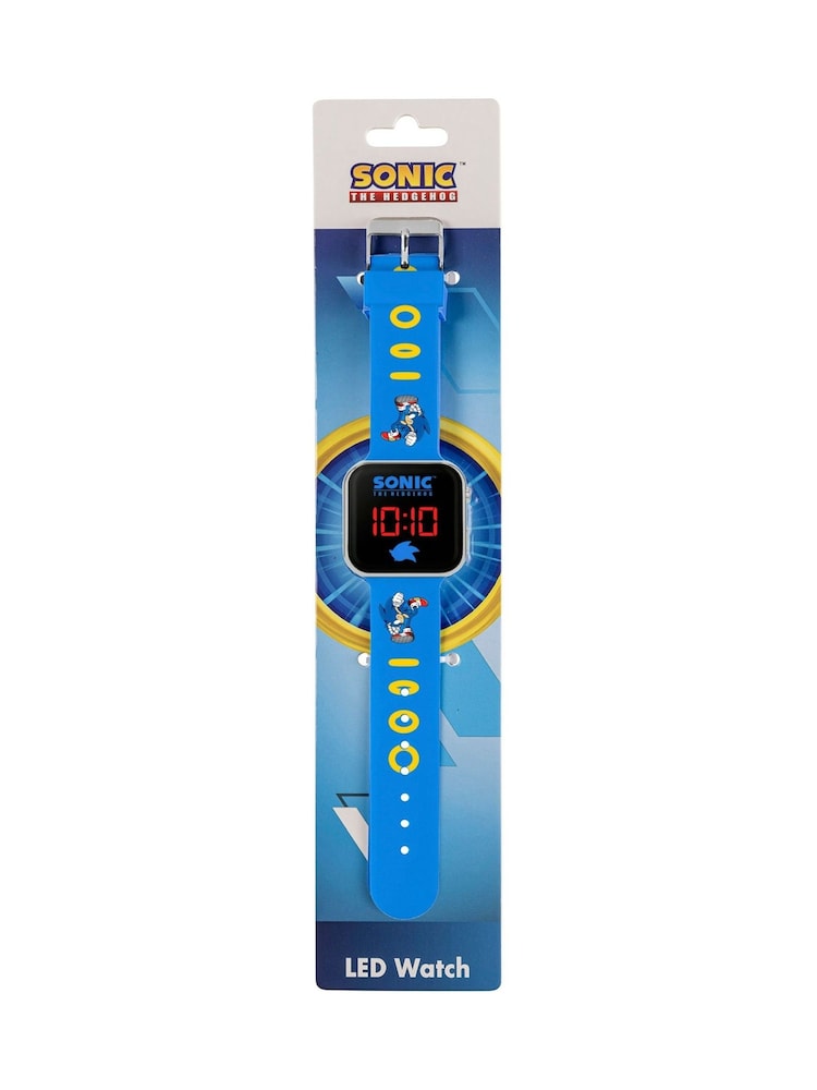 Peers Hardy Blue Sonic the Hedgehog LED Watch with Printed Character Strap - Image 5 of 5