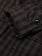 Reiss Nolah Wool Check Relaxed Double-Breasted Blazer - Obrázek 6 z 6