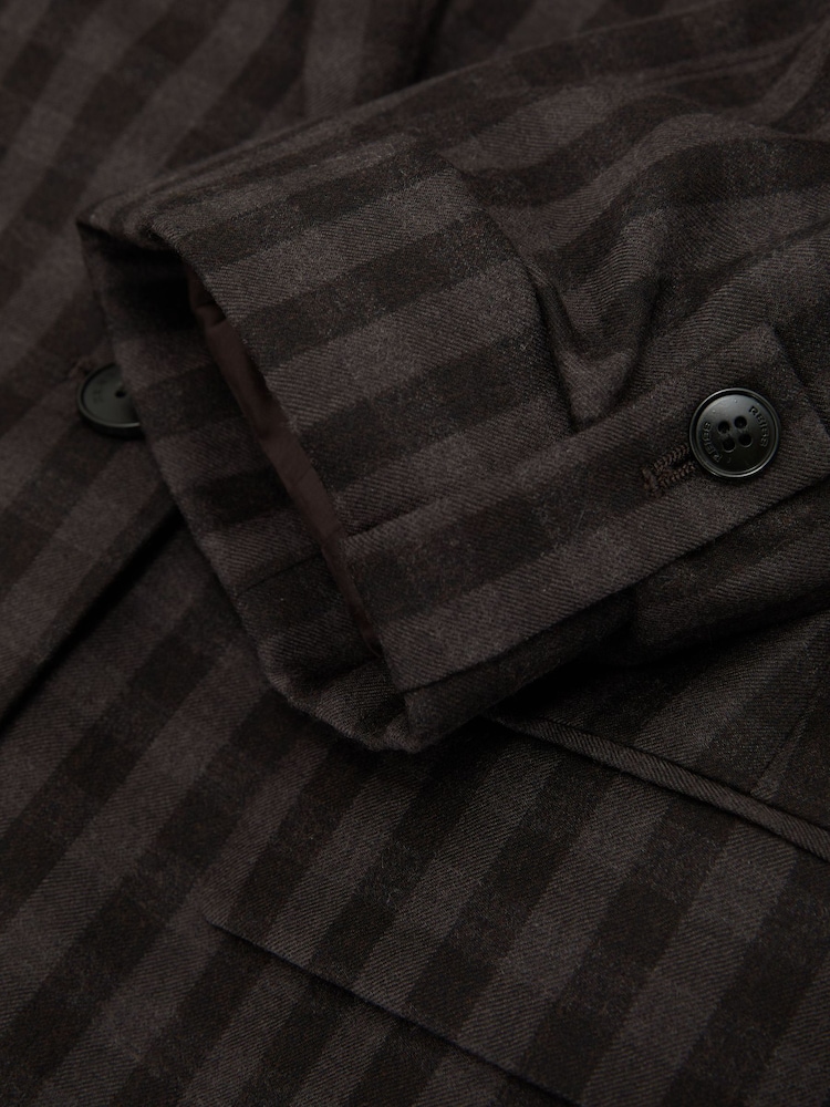 Reiss Nolah Wool Check Relaxed Double-Breasted Blazer - Obrázek 6 z 6