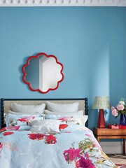 Ted Baker Blue Floating Floral Duvet Cover - Image 1 of 3