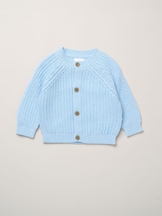 Небесно-блакитний - Rock-A-Bye Baby Boutique Chunky Knitted Embroidered Cardigan - Image 1 of 4