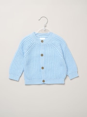 Небесно-блакитний - Rock-A-Bye Baby Boutique Chunky Knitted Embroidered Cardigan - Image 2 of 4