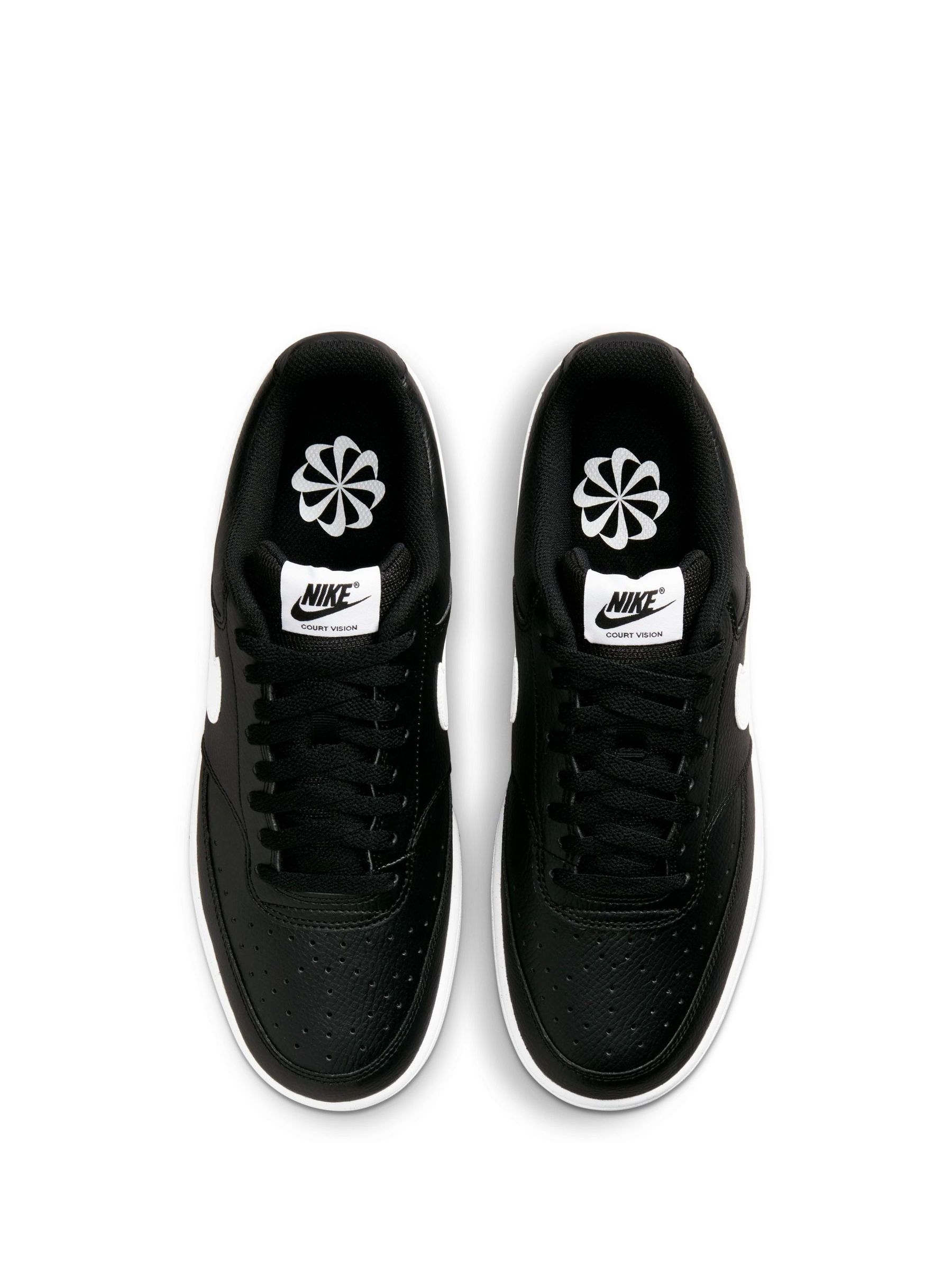 Buy Nike Black/White Court Vision Low Trainers from the Next UK online shop