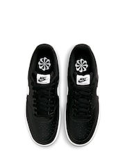 Nike Black/White Court Vision Low Trainers - Image 4 of 7