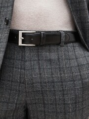 Black Stitched Edge Belt - Image 1 of 3