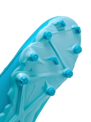 Glacier Blue - Nike Kids Phantom 2 Academy Grey/Green Ground Football Boots - Image 11 of 12