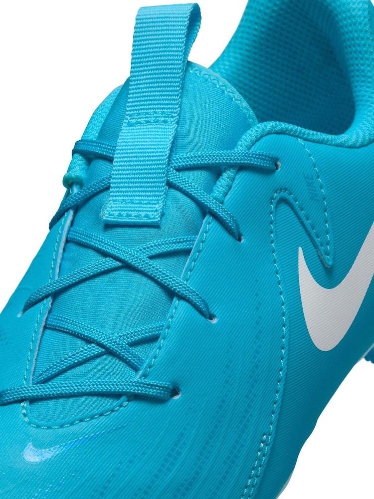 Glacier Blue - Nike Kids Phantom 2 Academy Grey/Green Ground Football Boots - Image 12 of 12