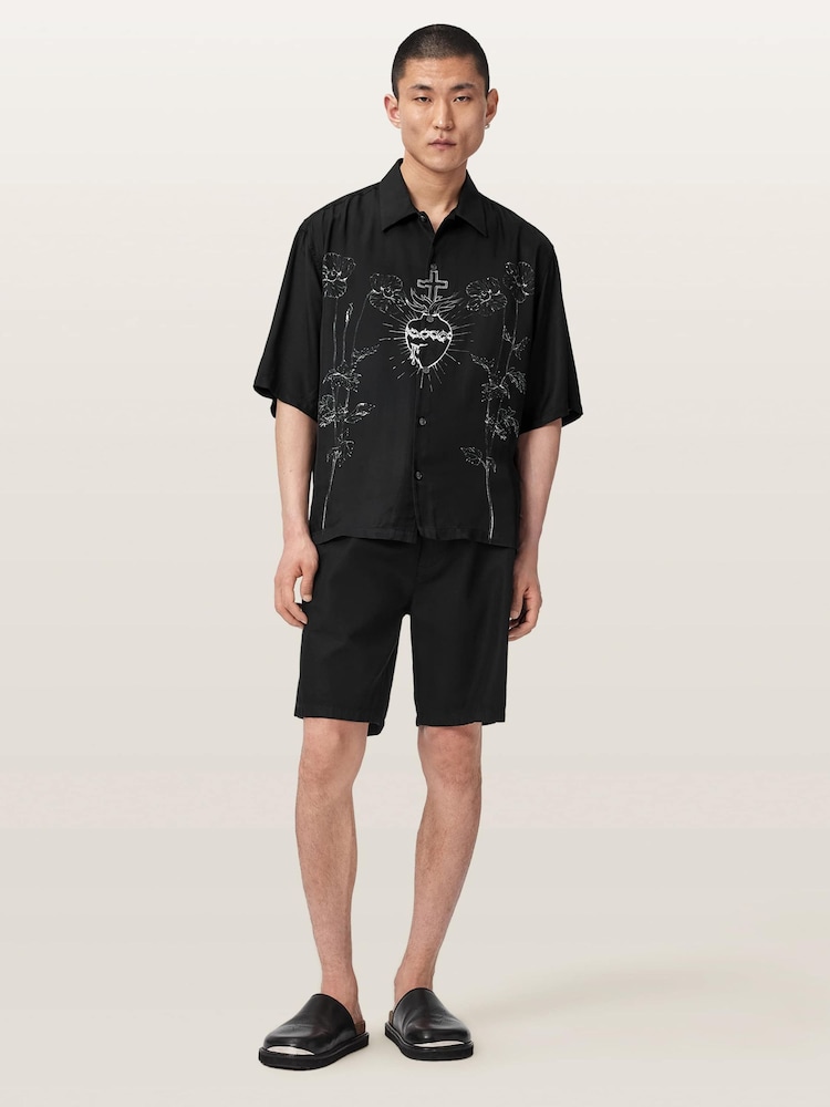 AllSaints Fleur īsroku krekls - Attēls 2 no 6