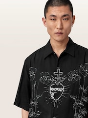 AllSaints Fleur īsroku krekls - Attēls 3 no 6