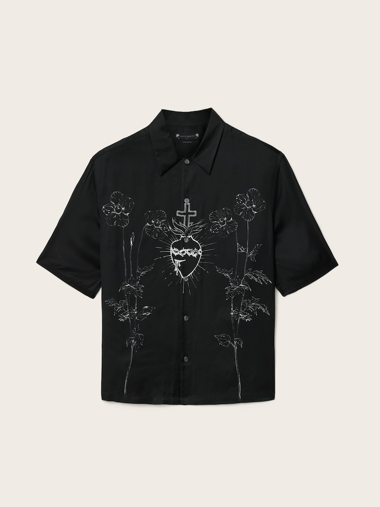 AllSaints Fleur īsroku krekls - Attēls 6 no 6