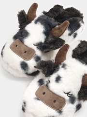 Yours Curve Black Highland Cow Mule Slippers - Image 5 of 5
