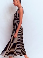 Boden Blue Asymetric Ponte Midi Dress - Image 5 of 6