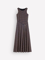 Boden Blue Asymetric Ponte Midi Dress - Image 6 of 6