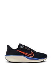 Nike Black/Red Quest 6 Road Running Trainers - Image 1 of 9