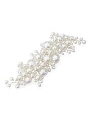 Ivory & Co Silver Pearl Blossom Statement Clip - Image 1 of 5