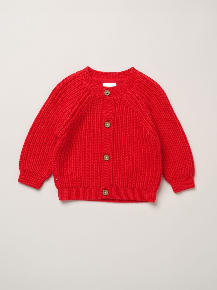 레드 - Rock-A-Bye Baby Boutique Chunky Knitted Embroidered Cardigan - 4의 이미지 2