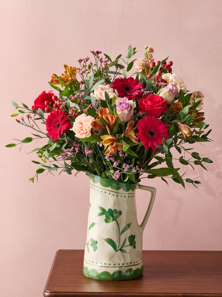 Cath Kidston Germini and Alstroemeria Handtied Bouquet - Image 1 of 6 Cath Kidston Germini and Alstroemeria Handtied Bouquet - Image 1 of 6