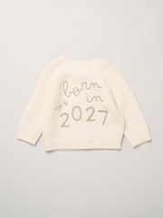 화이트 - Rock-A-Bye Baby Boutique Chunky Knitted Embroidered Cardigan - 4의 이미지 2
