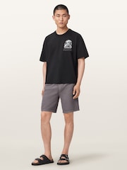 AllSaints Black Hula Short Sleeve Crew Neck T-Shirt - Image 3 of 8
