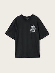 AllSaints Black Hula Short Sleeve Crew Neck T-Shirt - Image 8 of 8