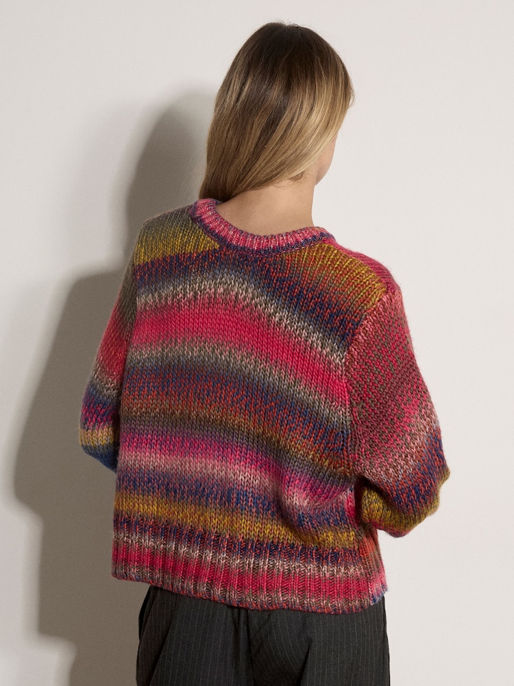 Apricot Blue Chunky Knit Multicolour Jumper - Image 4 of 4 Apricot Blue Chunky Knit Multicolour Jumper - Image 4 of 4