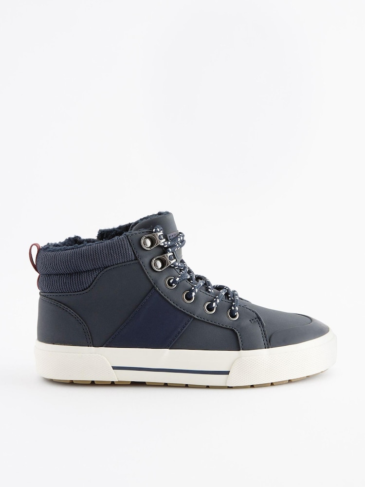 Navy Wide Fit (G) Thinsulate™ Lace Up High Top - Image 2 of 6