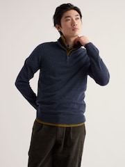 Seasalt Cornwall Blue Prow Crew Neck Jumper - Image 2 of 5