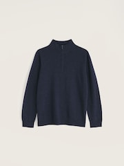 Seasalt Cornwall Blue Prow Crew Neck Jumper - Image 4 of 5