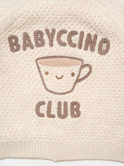 Бежевий - Rock-A-Bye Baby Boutique Chunky Knitted Embroidered Cardigan - Image 4 of 4
