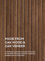 Dark Natural Hyde Tambour Door Storage Shelf - Image 11 of 11