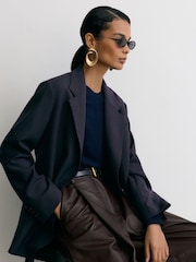 Reiss Sandor Stretch-Twill relaksēta vienrindas žakete - Attēls 3 no 8