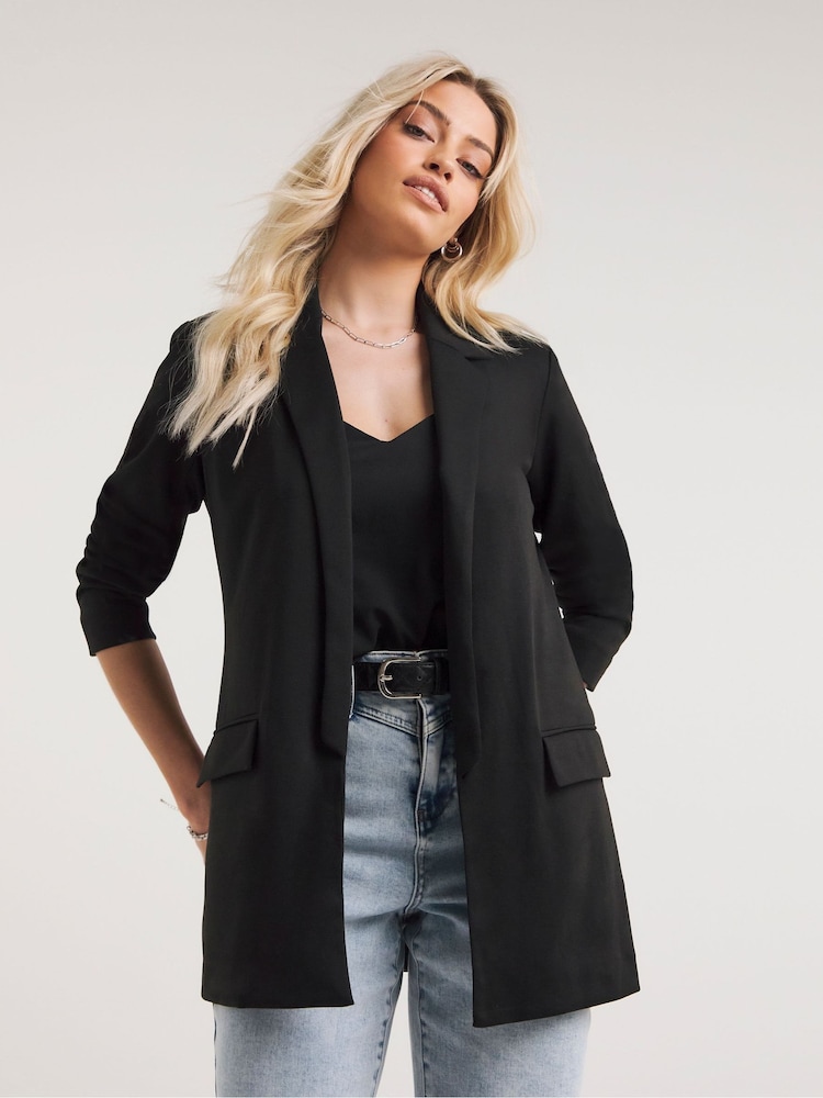 Simply Be Black Ponte Blazer - Image 1 of 4