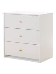 Obaby 3 Piece White Evie Mini Nursery Furniture Set - Image 5 of 6