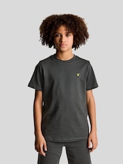 Lyle & Scott Gunmetal Grey Boys Essentials 100% Cotton Crew Neck T-Shirt - Image 1 of 5