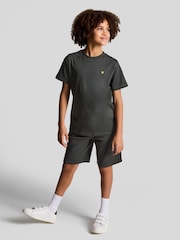 Lyle & Scott Gunmetal Grey Boys Essentials 100% Cotton Crew Neck T-Shirt - Image 2 of 5