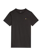 Lyle & Scott Gunmetal Grey Boys Essentials 100% Cotton Crew Neck T-Shirt - Image 3 of 5