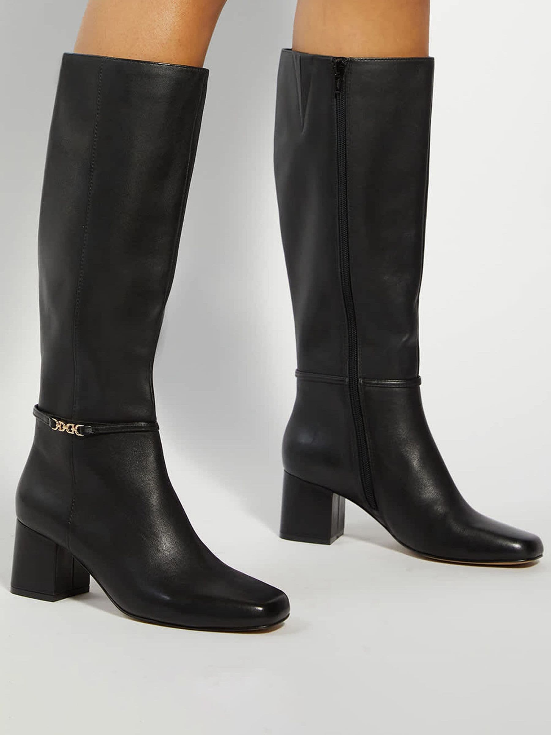 Comprar Dune London Wide Fit Sanna Knee High Boots from Next Brazil
