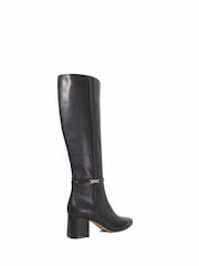 Dune London Black Wide Fit Sanna Knee High Boots - Image 4 of 6