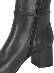 Dune London Black Wide Fit Sanna Knee High Boots - Image 6 of 6