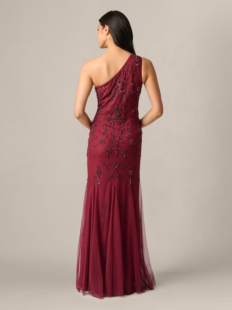 Robe asymétrique à perles Adrianna Papell Studio - Image 2 sur 7