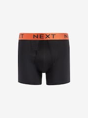 Black Bright Waistband 4 pack A-Front Boxers - Image 2 of 6