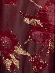 Vestido a media pierna con hombros descubiertos de Adrianna Papell - Imagen 3 de 6