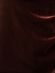 Adrianna Papell Brown Velvet Halter Mermaid Gown - Image 3 of 6