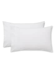 Bianca Set of 2 White Luxury 800 Thread Count 100% Cotton Sateen Housewife Pillowcases - Image 3 of 3