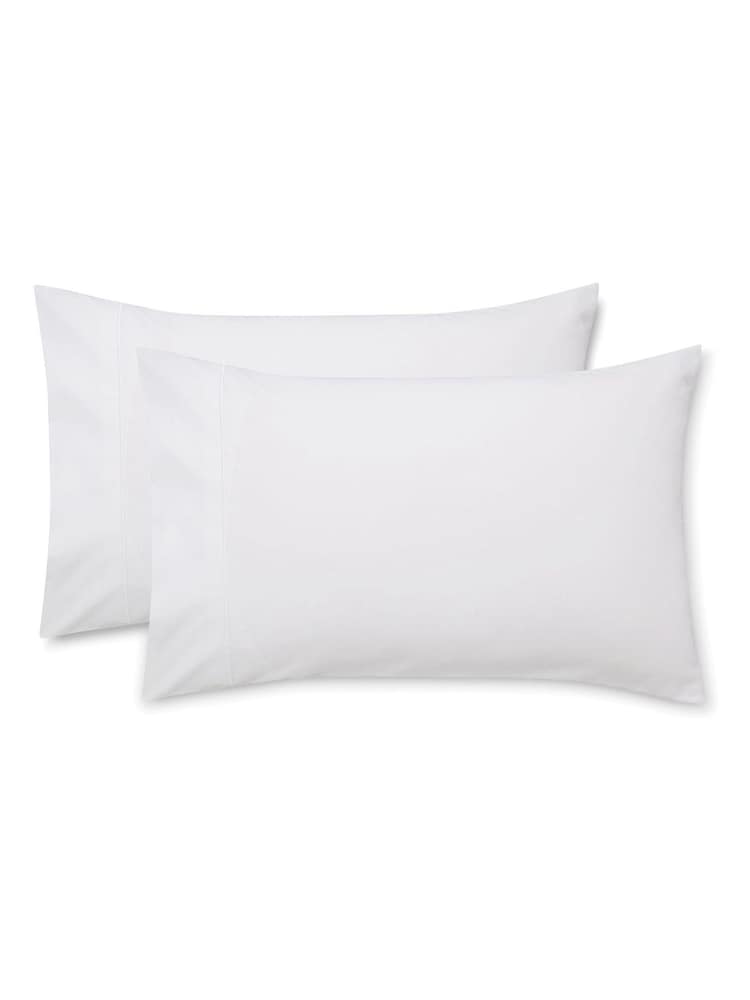 Bianca Set of 2 White Luxury 800 Thread Count 100% Cotton Sateen Housewife Pillowcases - Image 3 of 3